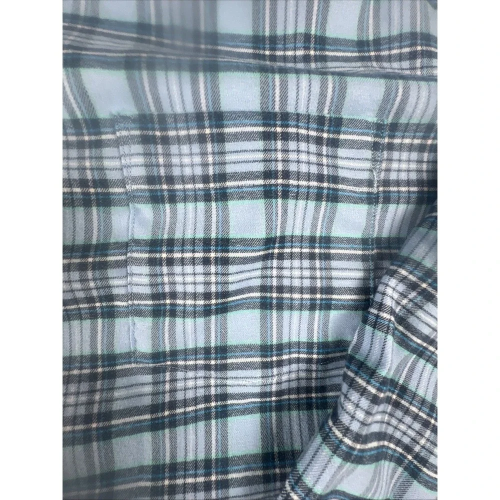 Peter Millar Crown  Sport Shirt Size XXL  Blue Gingham Check Plaid - Picture 5 of 11